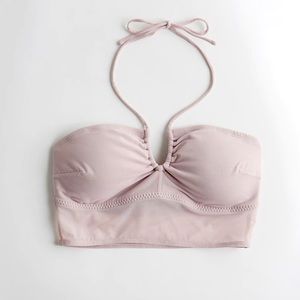 SOLD OUT Light Mauve Lavender Multi-way Longline Halter Padded Bralette